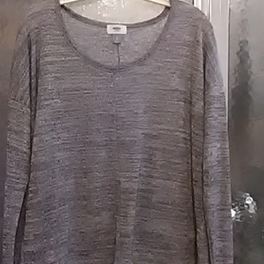 Gray heathered sweater